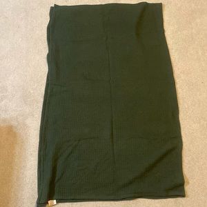 Arhaus waffle knit throw blanket